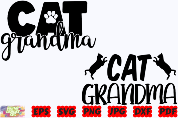 Cat Grandma SVG: A Versatile Graphic Design Asset for Crafts and Branding