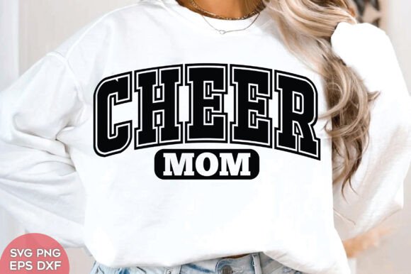 Cheer Mom SVG: A Retro Graphic Asset for Crafts and Content Creators
