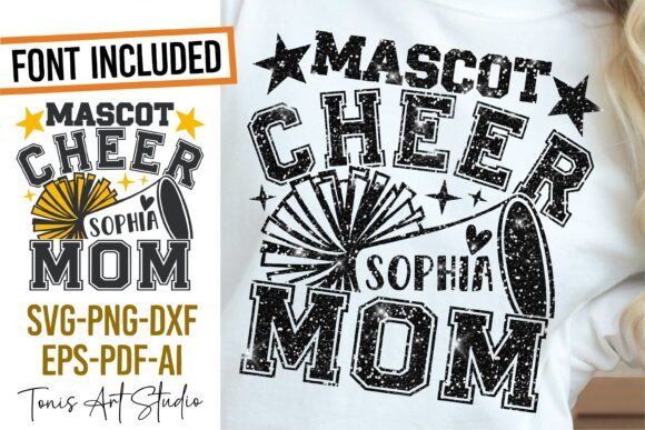 Cheer Mom SVG Design: A Bold Graphic Asset for Local Business Branding