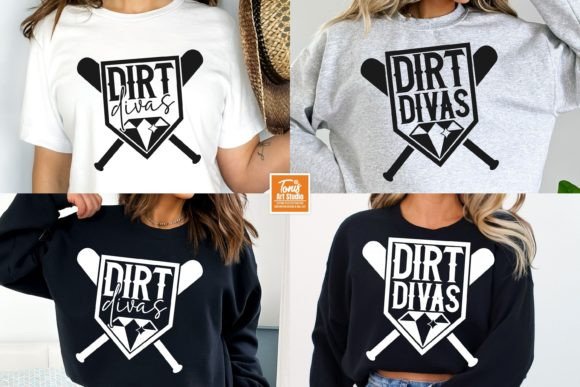Dirt Divas SVG: A Versatile Graphic Design Asset for Crafts and Baseball Moms