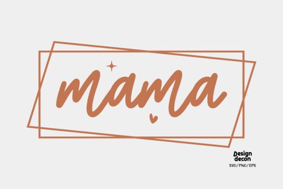 Mama Mom SVG Design: A Versatile Graphic for Crafts and Branding Projects