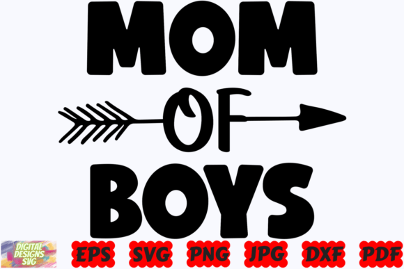 Mom of Boys SVG: A Versatile Graphic Design Asset for Crafts and Branding