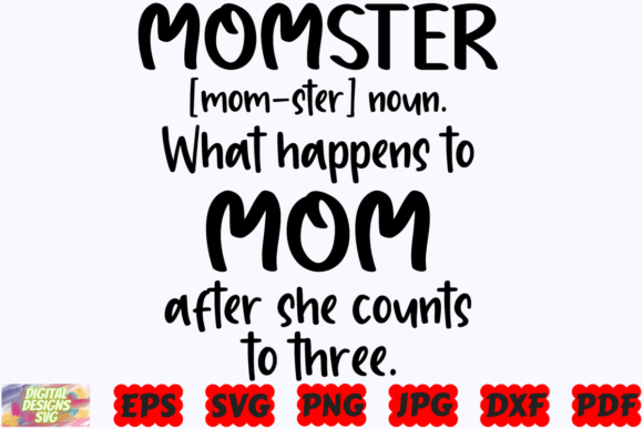 Momster SVG: A Playful Graphic Design Asset for Crafts and Merch