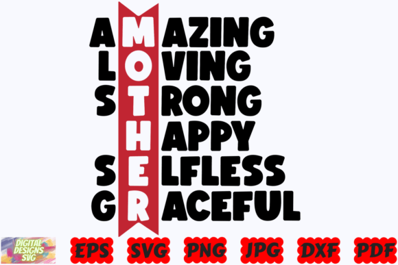 Mother SVG Mom Life Graphic Design Asset for Crafts and Branding