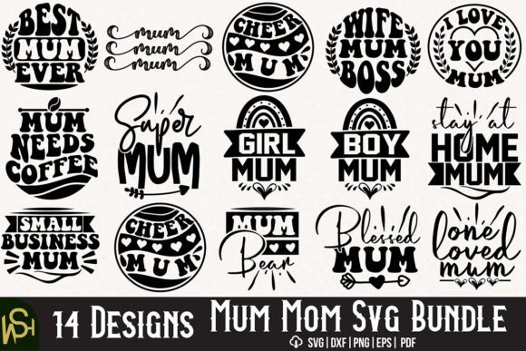 Mum Mom Svg Bundle: A Versatile Graphic Design Asset for Crafters