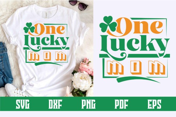 One Lucky Mom Svg Design: A Graphic Asset for Crafts & Handmade Projects