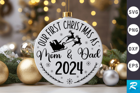Our First Christmas As Mom SVG Design Review