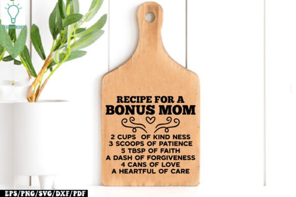 Recipe for a Bonus Mom SVG: A Versatile Graphic Design Asset for Local Business Branding