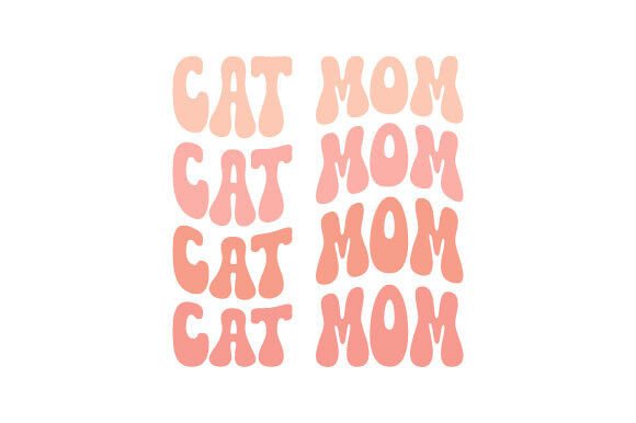 Retro Cat Mom SVG: A Nostalgic Graphic Design Asset for Crafts and Mother’s Day Projects