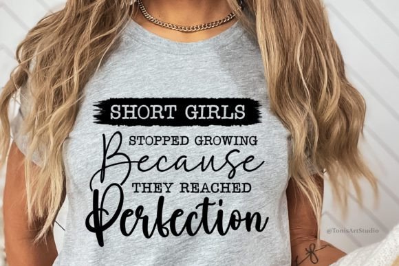 Short Girls SVG: A Humorous Graphic for Crafts and Branding