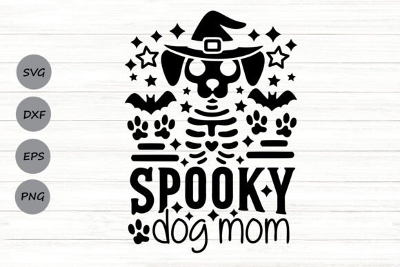 Spooky Dog Mom Svg: A Graphic Design Asset for Crafts and Halloween Branding