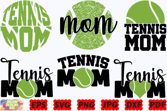 Tennis Mom SVG – A Versatile Graphic Design Asset for Crafts and Merch