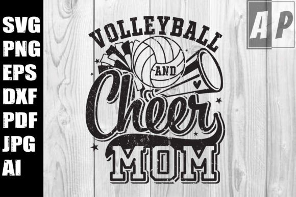 Volleyball and Cheer Mom SVG – A Versatile Graphic for Crafters