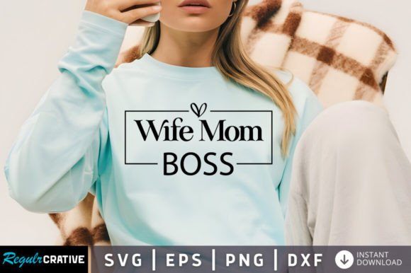 Wife Mom SVG Design: A Versatile Graphic Asset for Content Creators